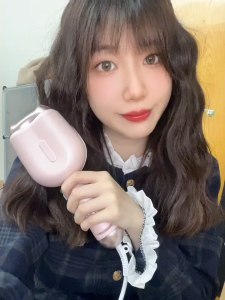 Pink 32mm Hair Waving Iron 2 Barrels Hair Wave Curling Iron with Four Temperature Control Ceramic Hair Curler Crimper Tool