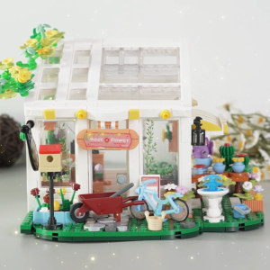 DIY Educational Toys Flower House Building Blocks Toy Kid Gift Assembly Building Blocks Model