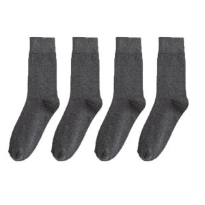 Suit Socks Mens Stockings Business Deodorant Purified Cotton Breathable Sweat-Absorbent Thin Mid-Calf Length Formal Trousers Black Leather Shoes Socks
