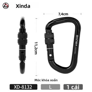 Xinda | Khóa Móc Thép Hình D Xinda 40KN Khóa Tự Động Dùng Cho Leo Núi Ngoài Trời Thiết Bị Cứu Hộ Bền Bỉ Làm Việc Ở Độ Cao.