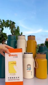 Bình giữ nhiệt BAOL 1000ml - 1280ml - 1500ml sơn nhám chống trầy xước giữ nhiệt lạnh hơn 24 giờ  giữ nóng hơn 12 giờ  có dây treo