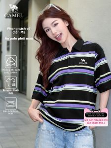 CAMEL | Áo Polo Dân Dã Đối Chiếu Sọc