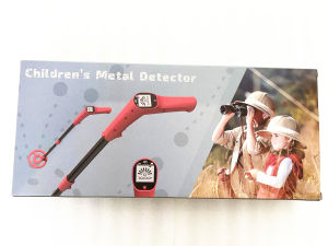 Yieryi Smart Kids Metal Detector – LCD Screen Adjustable Lightweight Treasure Tool – 6 Inch Coil 9V Battery-Powered (for Coins Relics Jewelry)