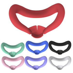 Silicone VR Face Cover Lightproof VR Facial Interface Washable Face Cover Pad Replacement for Meta Quest 3 Accessories