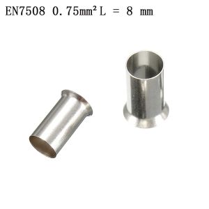 100PCS Non-Insulated Wire Connector Ferrules Electrical Cable Terminal Brass Bare Tinned Crimp Terminal 0.5-16mm