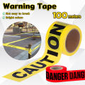 Digeo Caution Tape (Non-Adhesive) Isolated Barricade Yellow and Red Danger Warning Tape 100m/roll. 