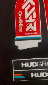 Stiker KLX BF 150 decal setiker KLX BF stiker motor MOTIF MERAH HITAM D-A3-616 A3-733