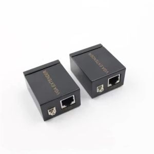 1 Pair Receiver Transmitter VGA To RJ45 Extender Repeater By Cat5e/6 Up To 60M VGA UTP for PC Laptop Computer Projector