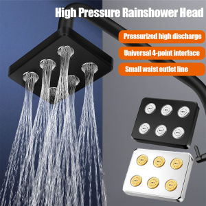 【Local Shipping】High Pressure Rainshower Head Magic Water Flow Rainfall Shower Head Water- Saving Shower Bathroom Accessories