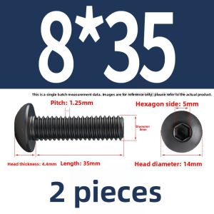 BAIRUITE | Black 304 Stainless Steel Hex Socket Cap Screws