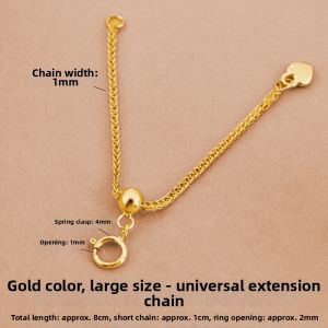 ZUOOU | Adjustable Extending Necklace Chain 18k Gold & Silver