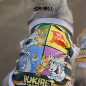 Baju Kucing Anjing Kelinci Monyet Cowok Cewek Lucu Murah - BUKIPET TOM & JERRY T-SHIRT