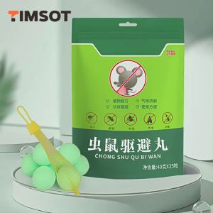 TIMSOT Mouse Repeller Rat Killer Mothballs for Rats Efficient Insect Rats Rat Repellant for Car Non-Toxic