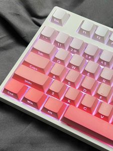 Fokk Side Carved PBT Keycaps Support Wooting Rain 75a75ez63 Night Devil Made68 pro Transparent Gaming Keyboard Keycaps