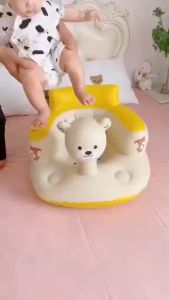 Inflatable Baby Chair Bath Room Stools Portable Children Seat Kids Feeding Learn To Sit Play water Games Bath Sofa