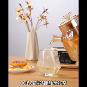 SG【ReadyStock】Herbal tea stewing health preservation pot Fast Brew Auto Shutoff Borosilicate Glass Cordless Design