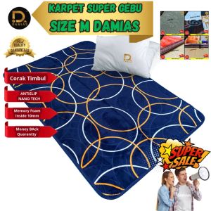 Karpet Gebu Baldu tebal Carpet Corak timbul 5D Size M Ukuran +/- 180cm x 120 cm (1800mm x 1200mm) (4x6 Kaki) Span Memory Foam