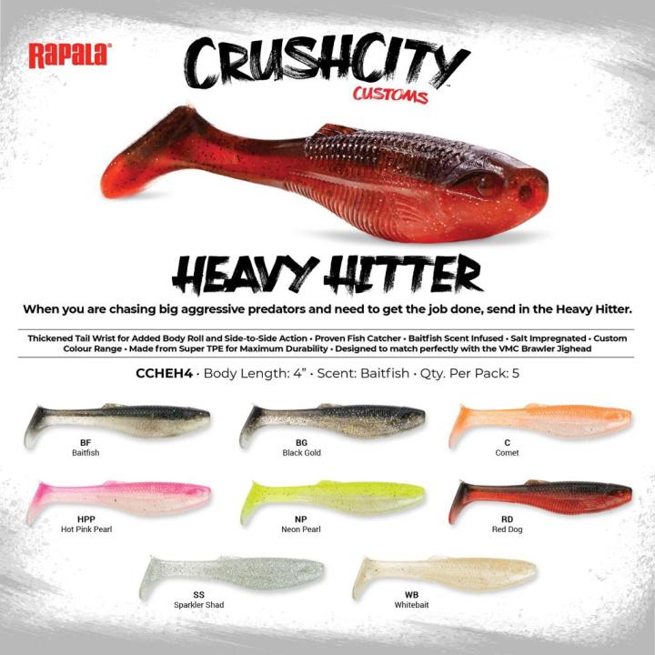 Rapala Crush City Customs Heavy Hitter Soft Plastic