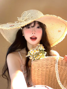 BAOYINFEI | Floral Bow Summer Wide Brim Sun Hat