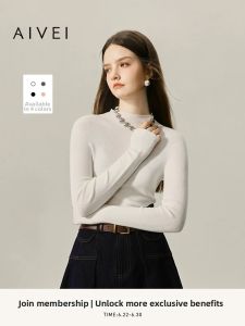 AIVEI | Versatile Simple Fitted Knit Sweater
