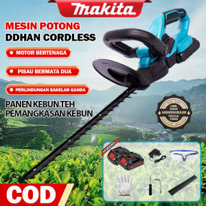 MAKITA Pemangkas Pagar 198/298VF Pisau Pangkas Daun Mesin Potong Dahan Cordless Hedge Trimmer Pemangkas Ranting Bunga Taman Alat Potong Pagar Tanaman