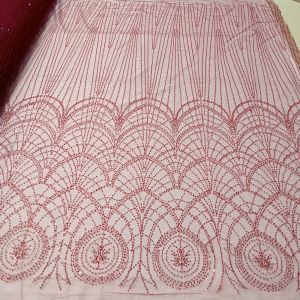 Kain Tile Elisab Full Payet Piramik Terbaru/Kain Tile Full Payet Piramik New/Kain Kebaya Tile Elisab Full BordirDan Payet Sequen