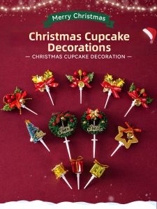 Meidi | Christmas Gift Cake Decoration Paper Cup Arrangement Flower Ring Baking Sweet Strawberry Tower DIY Hanging Decoration