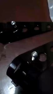 RACINGWORLD 28-36mm Universal Motorcycle Headlight Bracket Headlamp Mounting Bracket Metal Adjusting Bracket Black