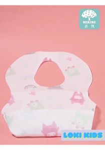 Yếm giấy ăn dặm cho bé sử dụng một lần ( túi 10 chiếc) Yếm chống thấm vệ sinh yếm giấy phù hợp đi du lịch - Loki