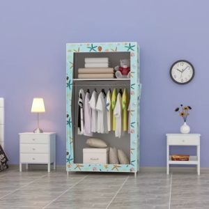 Animal Pattern Zipper Wardrobe High Quality Clothes Storage Multifunctional Simple Clothe Storage Closet Cabinet