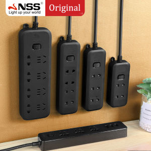 NSS Original MultiFunction Socket Plug Universal Socket Power Strip with USB Ports Safety Independent Switch Protection Socket Charger Adapter