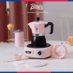 BINCOO | Double Valve Italian Stovetop Moka Pot Home Brewing Set