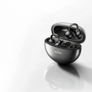 kinyo | Real-time AI Translation Wireless Smart Voice Clip-on Bluetooth Headphones