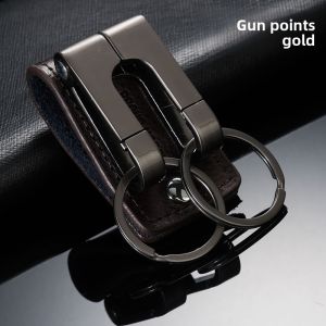 Mens Leather Belt Keychain & Belt Clip