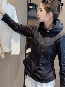 Womens Summer New Lightweight UV Protection Sports Top Slimming Waistcoat Breathable Fashionable Zipper Closure Long Sleeve