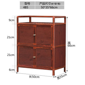 Economic Aluminum Alloy Tea Water Cabinet Storage Cabinet Kitchen Cabinet Tempered Glass Organizer Modern Simple Style Home Furniture