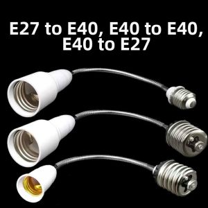 yishujia office | Extender Adjustable E40 to E27 Socket Adapter
