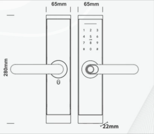 Khóa cửa vân tay Kassler KL 567 app ttlock remote điều khiển từ xa màu black & copper