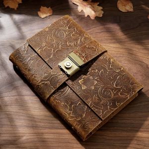 Sổ Tay Bìa Da Cổ Điển A5 Có Khóa Sổ Mật Khẩu Sáng Tạo Dành Cho Sinh Viên Và Văn Phòng Kinh Doanh Đồ Dùng Văn Phòng Phẩm