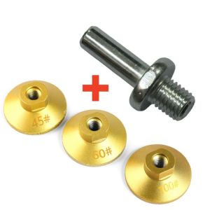 4 Chiếc M10 Kim Cương Hàn Đầu Mài Dẹt Cho Đá Cẩm Thạch Mặt Bàn Đá Cắt Tỉa Mài Mòn Miếng Lót Máy Mài Góc Đĩa Đánh Bóng