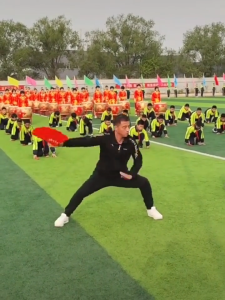 Folding Hand Fan/Large Chinese Kung Fu Tai Chi Hand Held Folding Fan/Red Wedding Fan