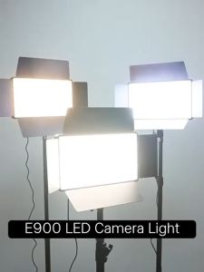 E900 LED Camera Light Portable Battery Light 55W Flat Panel Lamp LED Video Fill Light Battery Model for Live Broadcast Photography