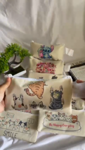 Tepak pensil / tempat pensil lucu lotso stich cat kotak pensil