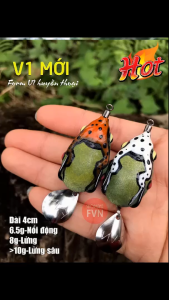 Fvn Nhái hơi Frogtoon V1 mới dài 4cm lưỡi Bkk chống gỉ tốt