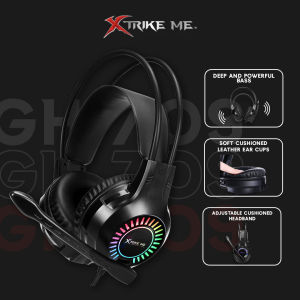 Xtrike Me Backlit Stereo Gaming Headset GH-709 - Black