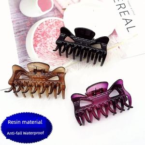 Updo Hair Clips South Korea Back Head Chuck Hair Jaw Clip Resin Clip Medium Adult Bathing Simple Hairpin Headwear
