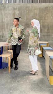 Tunik Kancing Depan - Atasan Baju Batik Wanita Modern - Tunik Jumbo Terlaris Mewah Seragam Murah Bisa COD