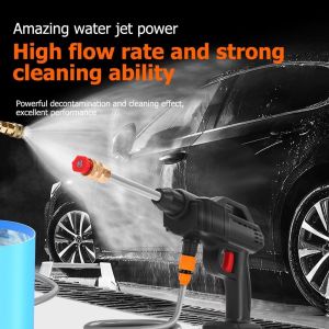 72V Lithium Battery Portable High Pressure Washer buy 1 take 1 Electric Cordless Car Washer Adjustable Washer Spray Nozzle Rechargeable Handheld Spray Gun Foam Generator Garden Sprayer Multifunction Water Gun Water Pump Power Tools 1 Year Warranty