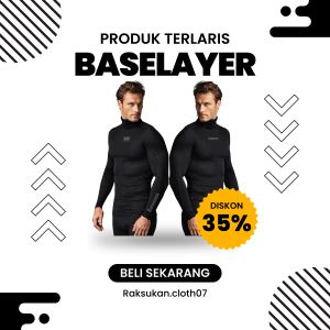 Baselayer Olahraga Pria: Mansket Outdoor & Baselayer Nyaman