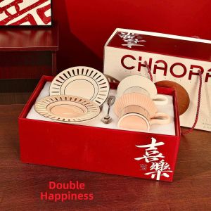 High-end Wedding Gift Ceramic Tea Set